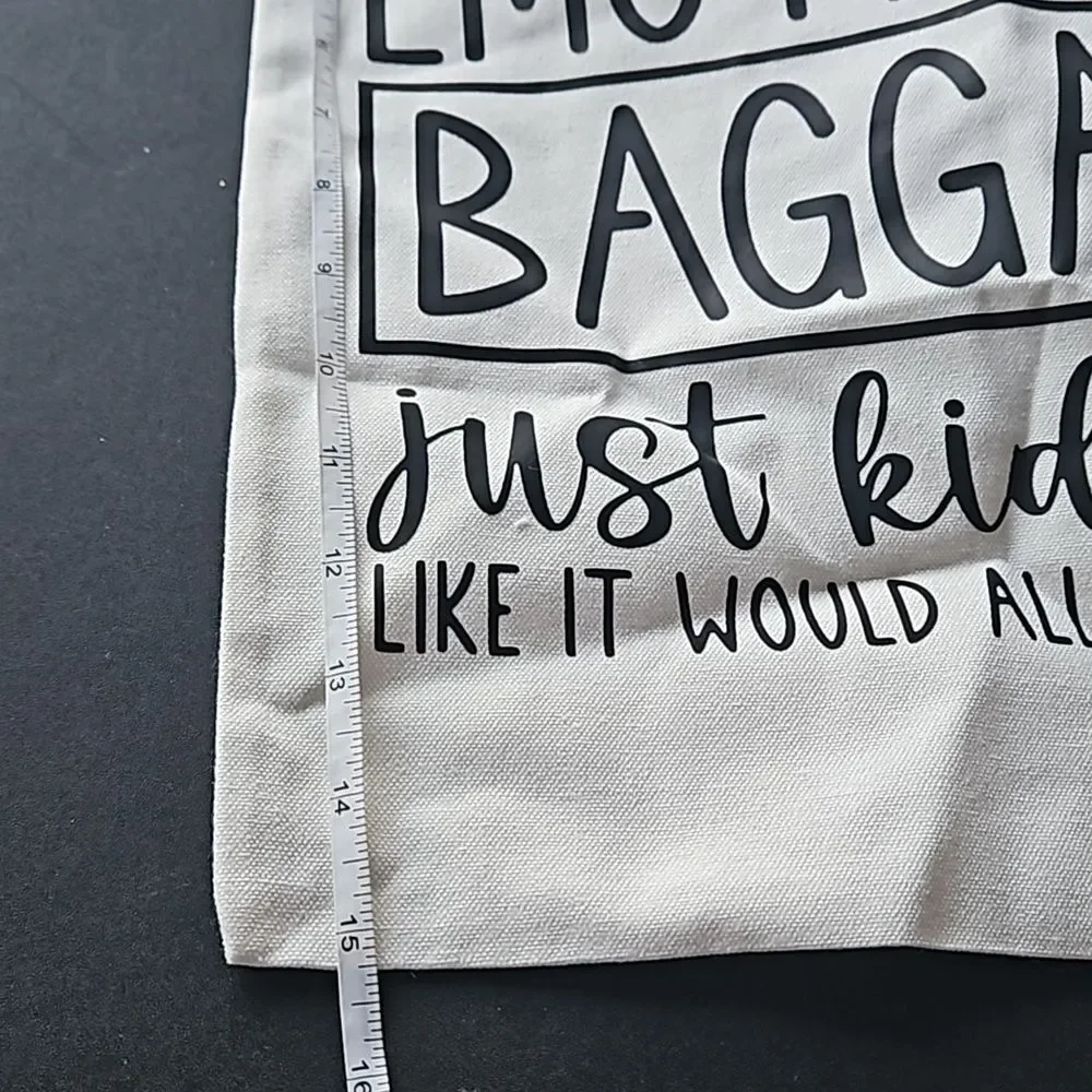 Emotional Baggage Canvas Tote NWOT